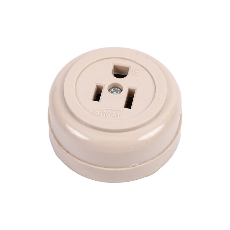 Nylon Watertight  Brass Pin Electrical Plug Socket-792701