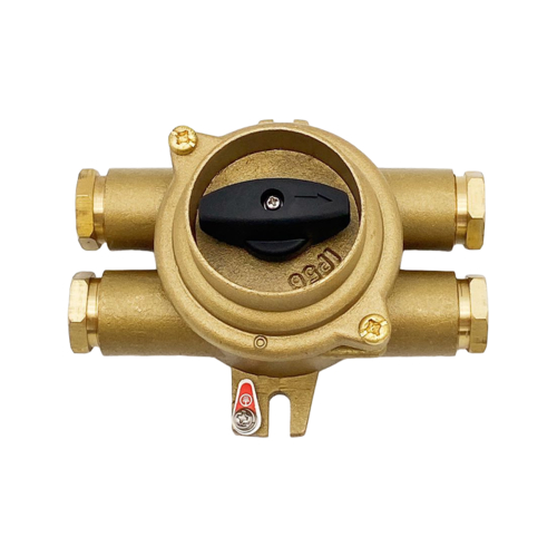 Made In China Thick And Durable Brass Electrical Switch With Lamp For Marine-HH402-3